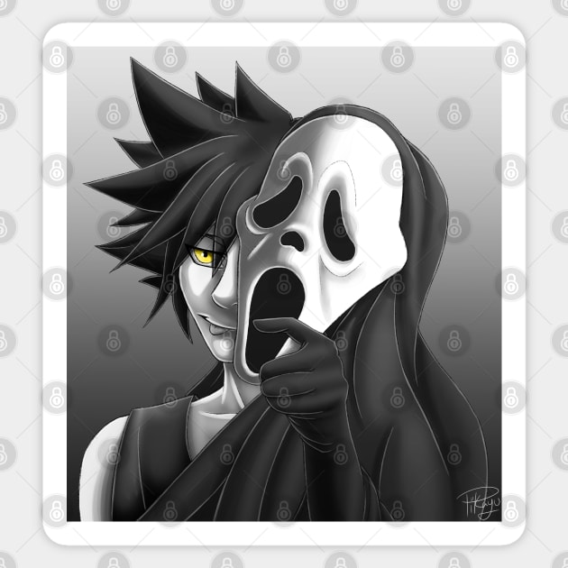 Ghost Face Vanitas Sticker by Pikayu